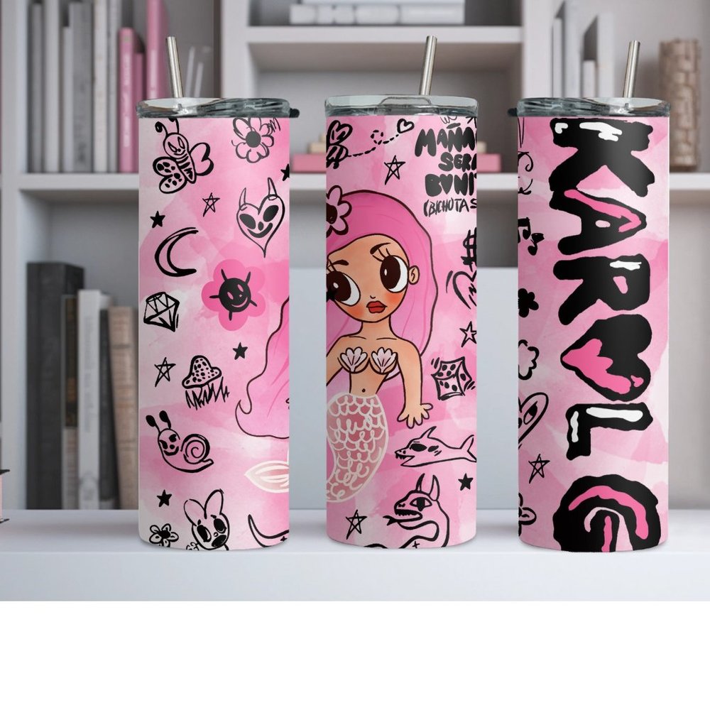 20oz Skinny Tumbler Karol G